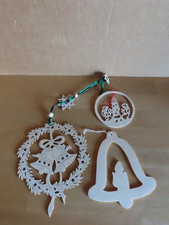 Figur Christbaumschmuck Ornamente rund Glockenform Holz/3 St