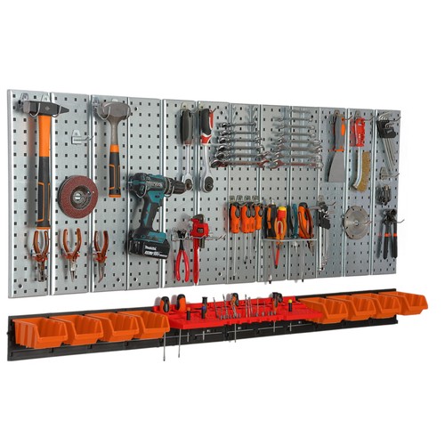 Werkzeugwand 156x72 metall - werkzeugwand,