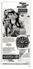 3w23631/ Dekorative Reklame von 1968 – Roamer Stingray Uhr