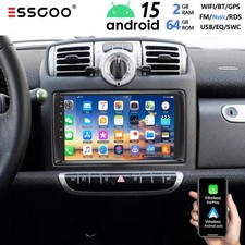 Für Smart Fortwo 451 2005-10 64G Android 15 Autoradio Apple Carplay GPS Navi RDS