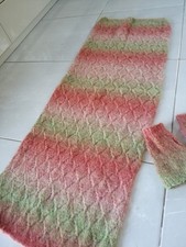 Handarbeit Schal Ajour Mohair