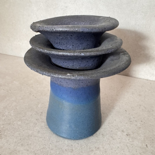 Vintage studio pottery vase - pottery,