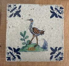 Fliese Kachel antik alt Vogel