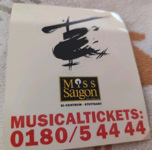 Miss saigon musical aufkleber - miss,