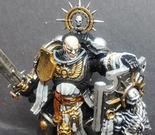 Captain mit Relic-Schild Space Marines Warhammer 40k, gebaut, sehr gut bemalt