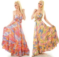 Damen maxi langes kleid - langes,