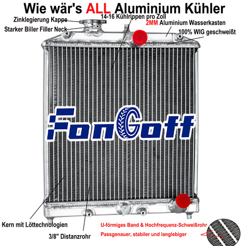 Aluminium radiator for - radiator,