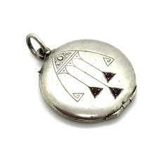 Jugendstil Medaillon Silber