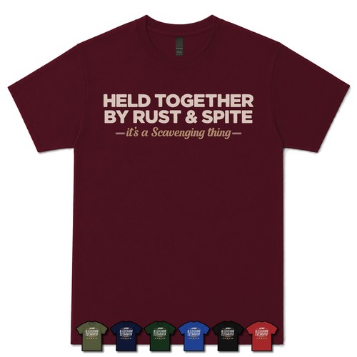 Held together rust trotz - by,