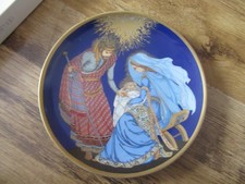 Hutschenreuther Wandteller Weihnachtsbotschaft  Christi Geburt  Ch. W. Hallett