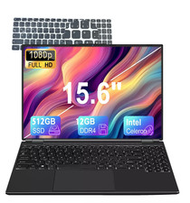Laptop 16 Inch Windows 11 12GB+512GB SSD ROM Celeron N5095 FHD 1920x1200 Netbook