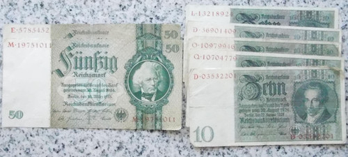 Lot banknote 50 - 10,,