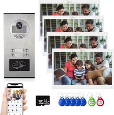 Video-Türsprechanlage für 4