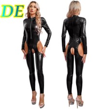 DE Damen Wetlook Bodysuit