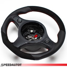 Tausch Tuning Abgeflacht Alcantara Lenkrad für ALFA ROMEO 159 Blende Multif.