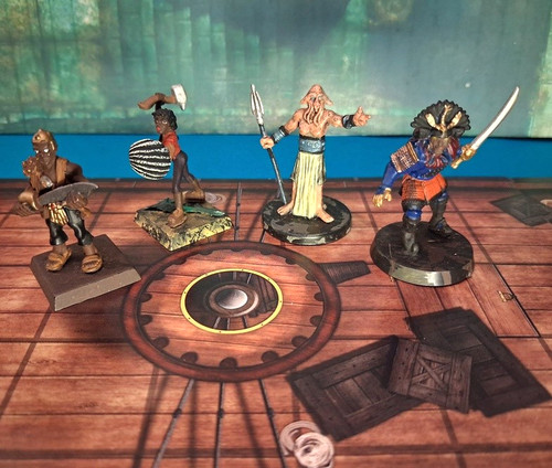 Tabletop figuren 4 piraten - figuren,
