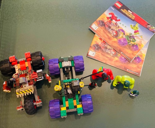 Lego marvel hulk - lego, red