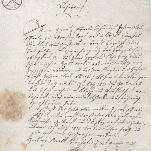 Lehrbrief 1831 bayern - lehrbrief,