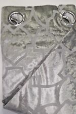 Vorhang silbergrau 140 x 225 cm GMK Home & Living Gardine 1 Seitenschal "samt"