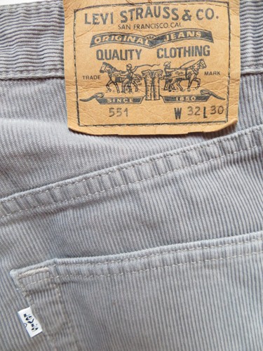 Levi 551 herren cord jeans - cord,