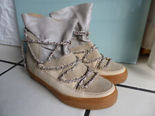 Stylisch! INUIKII/IKKII Boots 3 Leder Beige, Damen, ungefüttert, Übergang 41