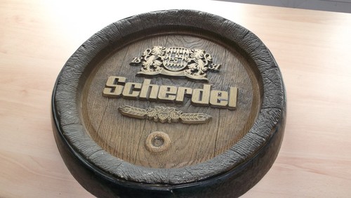 Brauerei werbeschild fassboden - brauerei,