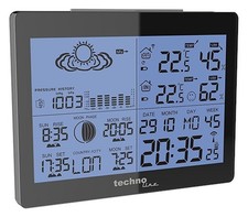 Technoline WS 6760 Wetterstation Funkuhr 2 Weckalarme inkl. Außensender TX70DTH