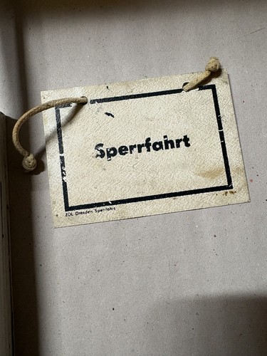 Original reichsbahn schild - original, dr