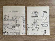 2 Plakate Reprint Locomotiven