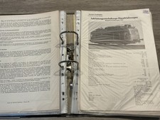 Konvolut mit alten Bundesbahn Lok Propekten / Beschreibungen TOP !