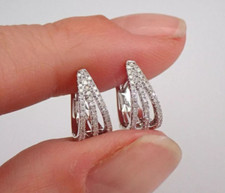 14K Weiß Vergoldet 1.24Ct