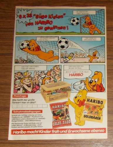 Seltene werbung haribo - werbung,