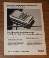Seltene Werbung BRAUN MICRON