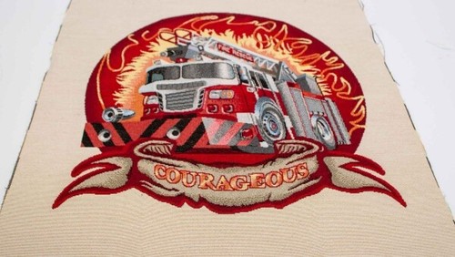 Usa feuerwehr gobelin stoff - usa,