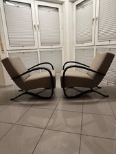 Art Deco H269 Sessel von Jindrich Halabala für Thonet, Josef Hoffmann Bezug,1930