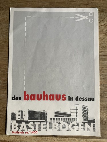 Bastelbogen papier das bauhaus - das,