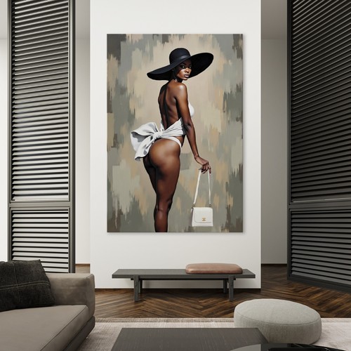 Elegante schwarze frau - elegante,