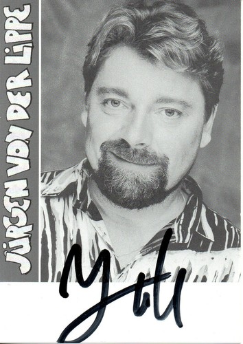 Autogramm jürgen von der - autogramm,