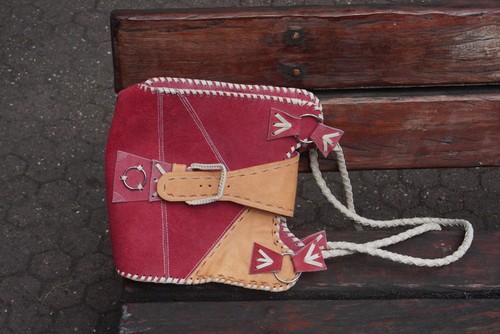 Vintage 70er suede patchwork - vintage,