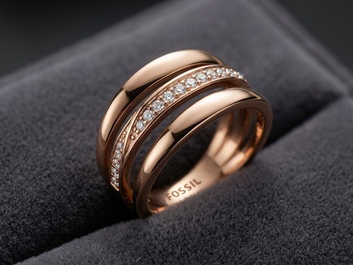 Eleganter fossil damenring - eleganter,