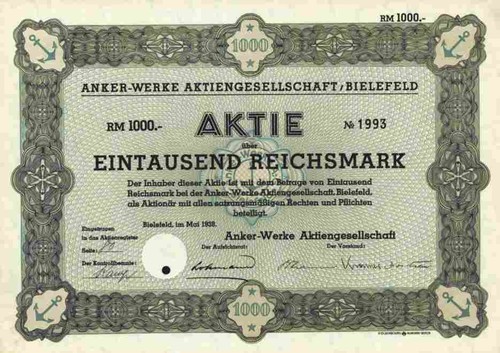 Anker werke 1938 bielefeld - werke,