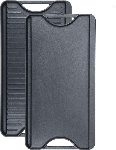 Gusseisen grillplatte 1 - gusseisen, 2-in-1