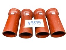 4x DN100 SML WC-Rohr Anschlußstück mit Muffe und Dichtung Abfluss Rohr 49895