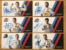 6 AK BMW Motorsport Autogrammkarte Glock Witmann Spengler etc original signiert