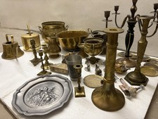 Konvolut Haushaltsauflösung Nachlass Messing Kupfer Zinn Kanne Schale Teller u.m