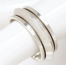 Drehring Silberring 925 Sterling Silber Damenring Herrenring Gr. 62