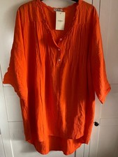 Musselin Tunika orange Fashion One Size *neu*