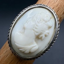 Jugendstil Silber Ring Gemme