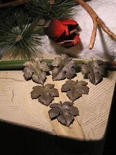 alte antike Beschläge Ornamente Verzierungen Efaublätter Messing Blech Vintage