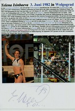 Autogramm - Yelena Isinbayeva